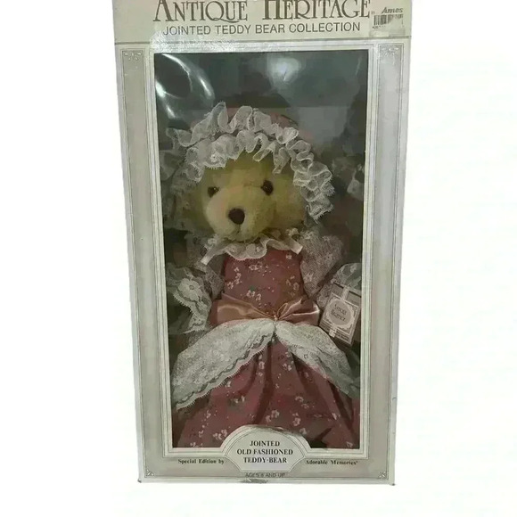 Antique Heritage Collection JOINTED TEDDY BEAR DOLL 14". * Special Edition* - Picture 2 of 5
